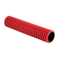 Труба гофр, двустенная ПНД/ПНД жесткая d200 мм (6 м) (12 м/уп) красная-Plast | код  tr2st-200-6m | EKF